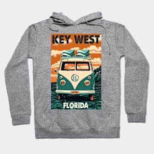 Vintage Travel Poster - Key West Florida Hoodie